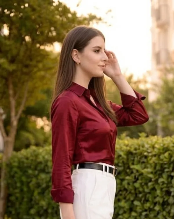 Liza_Femme_Women_Mehroon_Comfort_Formal_Satin_Shirt