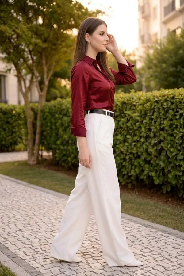 Liza_Femme_Women_Mehroon_Comfort_Formal_Satin_Shirt