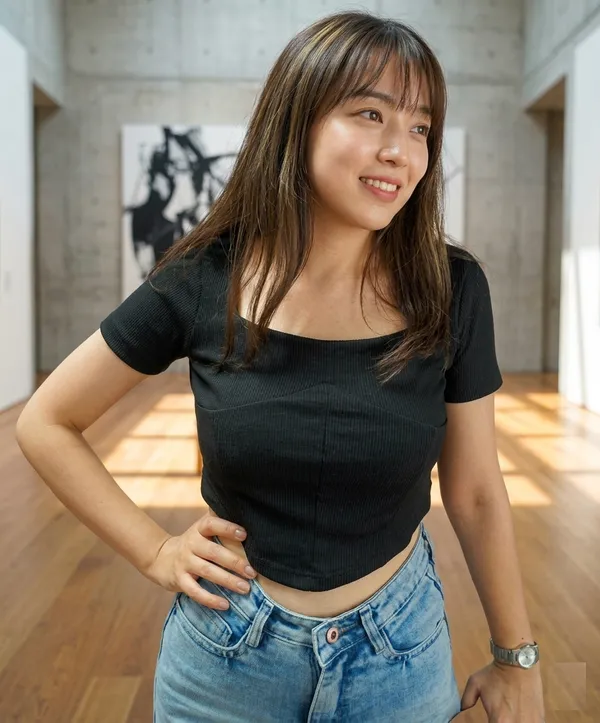 Liza_Femme_Ribbed_Black_Corset-Inspired_Crop