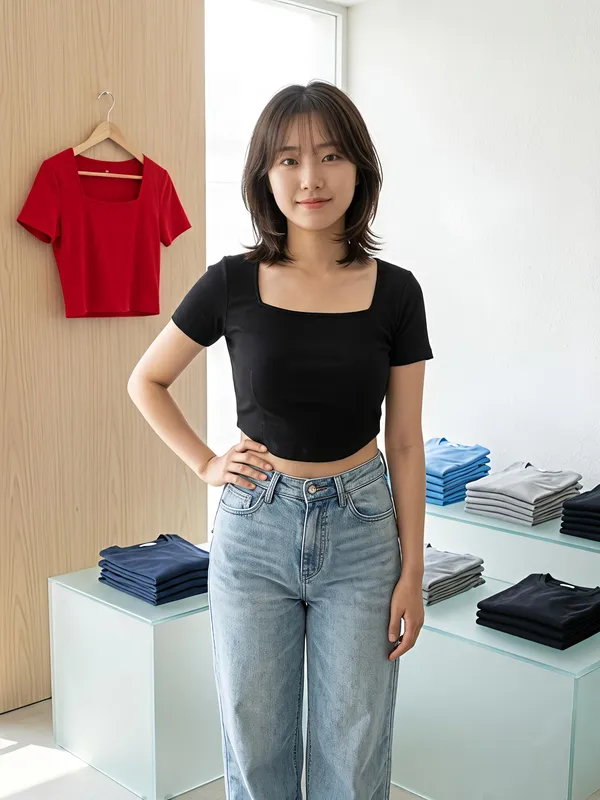 Liza_Femme_Ribbed_Black_Corset-Inspired_Crop