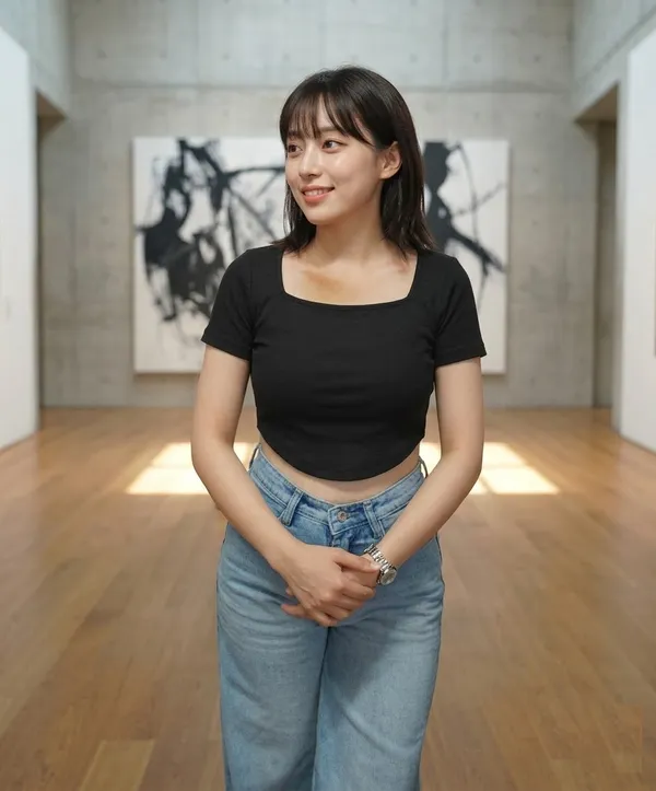 Liza_Femme_Ribbed_Black_Corset-Inspired_Crop
