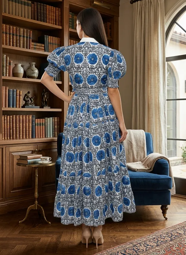 Liza_femme_Women_Indigo_Bloom_Crepe_Maxi_Dress