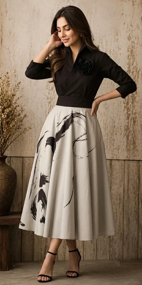 Liza_Femme_Modern_Art_Abstract_Print_A-line_Maxi_Skirt_Two-piece_Set