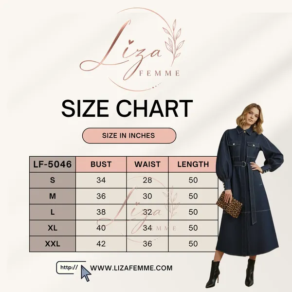Liza_Femme_Puff_Sleeves_Belted_Buttoned_Pockets_Split-Joint_Lapel_Midi_Dresses