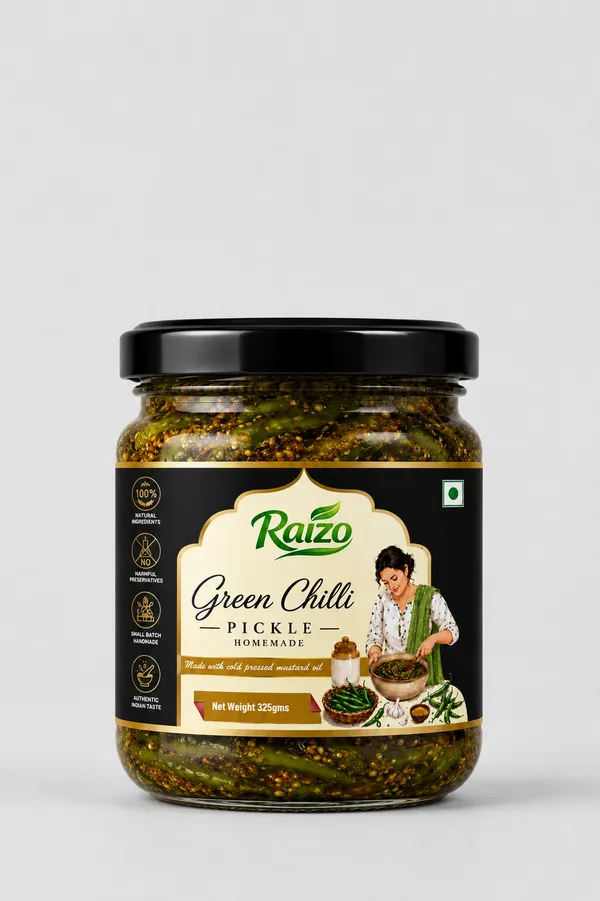 Raizo_Green_Chilli_Pickle_Homemade