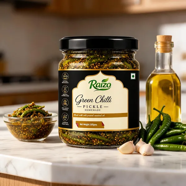 Raizo_Green_Chilli_Pickle_Homemade