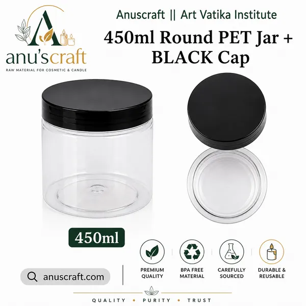 450ml_Round_PET_Jar_with_83mm_Black_Cap_–_Cosmetic_&_Skincare_Packaging_Jar