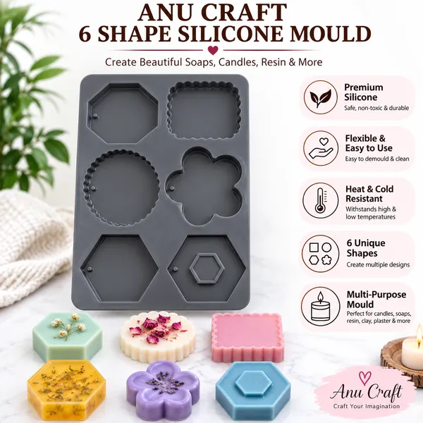 6_Shape_Silicone_Mould_–_Multi-Purpose_Mould_for_Candle,_Soap,_Resin_&_DIY_Crafts