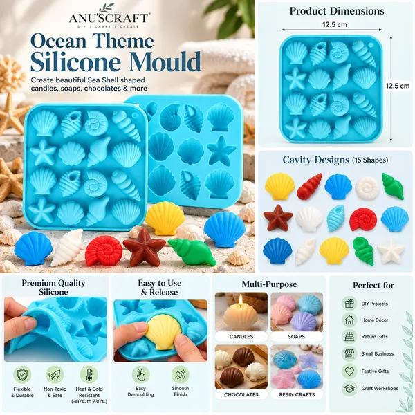 ANU’SCRAFT_Ocean_Theme_Silicone_Mould_for_Candle_Making,_Soap_Making,_Resin_Art_&_DIY_Crafts_|_Sea_Shell,_Starfish_&_Seashell_Shaped_Mould_Tray
