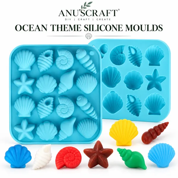 ANU’SCRAFT_Ocean_Theme_Silicone_Mould_for_Candle_Making,_Soap_Making,_Resin_Art_&_DIY_Crafts_|_Sea_Shell,_Starfish_&_Seashell_Shaped_Mould_Tray
