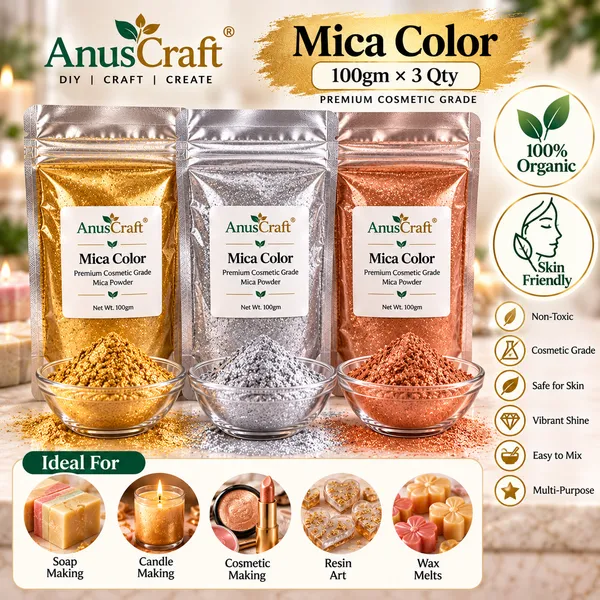 AnusCraft_Premium_Mica_Color_Powder_Combo_–_3_Colors_(Gold,_Silver_&_Rose_Gold),_100g_Each_|_Cosmetic_Grade_Mica_Powder_for_Soap,_Candle,_Cosmetics,_Resin_&_Wax_Melts