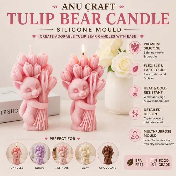 Tulip_Bear_Candle_Silicone_Mould_–_Cute_Floral_Bear_Mould