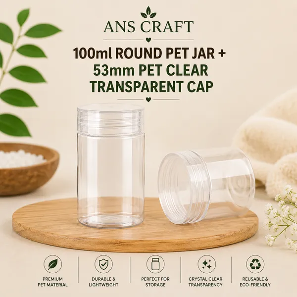 200ml_Round_PET_Jar_with_53mm_Clear_Transparent_Cap_–_Cosmetic_&_Skincare_Packaging_Jar