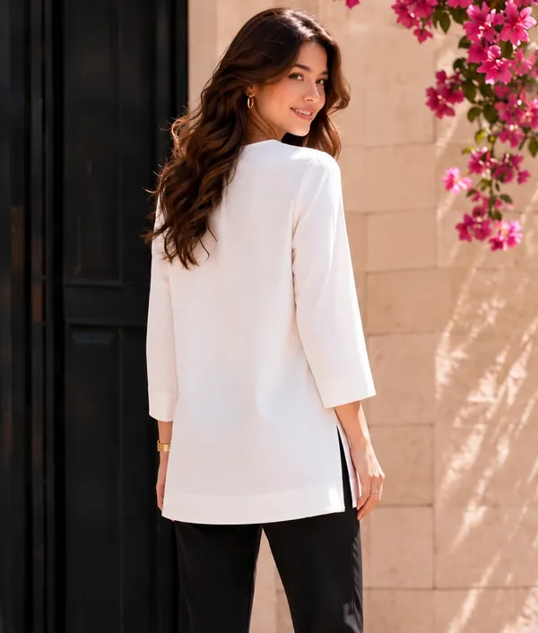 White_Relaxed_Fit_Tunic_Top_for_Women