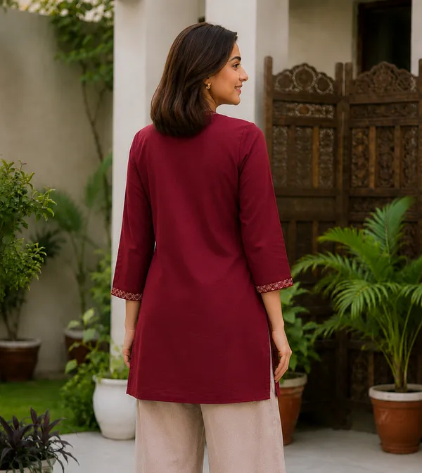 Maroon_Straight_Kurta_for_Women
