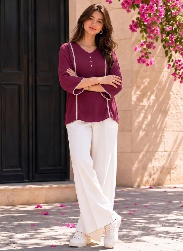 Green_Relaxed_Fit_Tunic_Top_for_Women