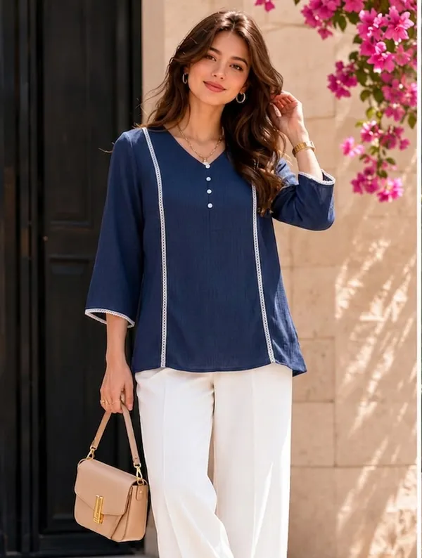Green_Relaxed_Fit_Tunic_Top_for_Women