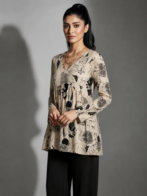 Beige_Printed_Peplum_Top_for_Women