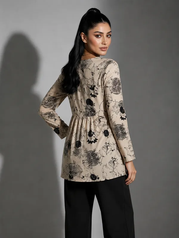 Beige_Printed_Peplum_Top_for_Women