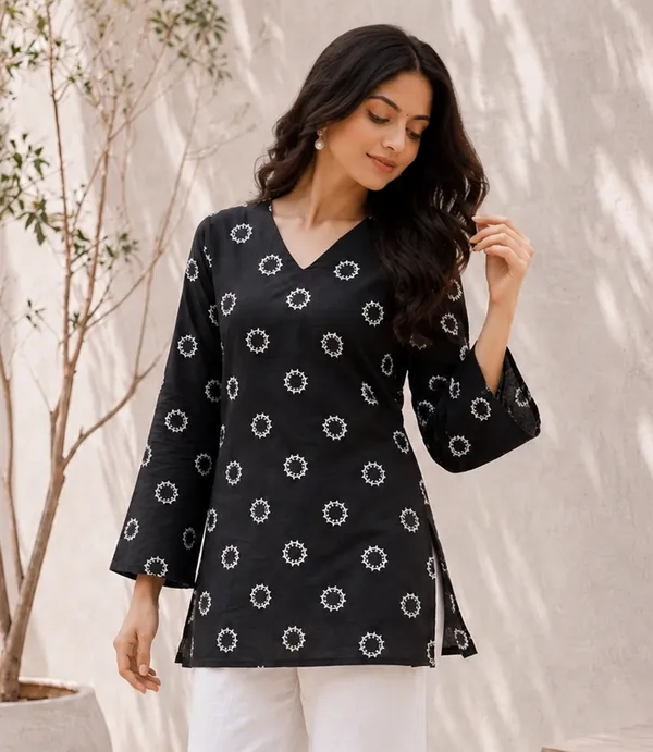 Black_Printed_Straight_Kurti_for_Women