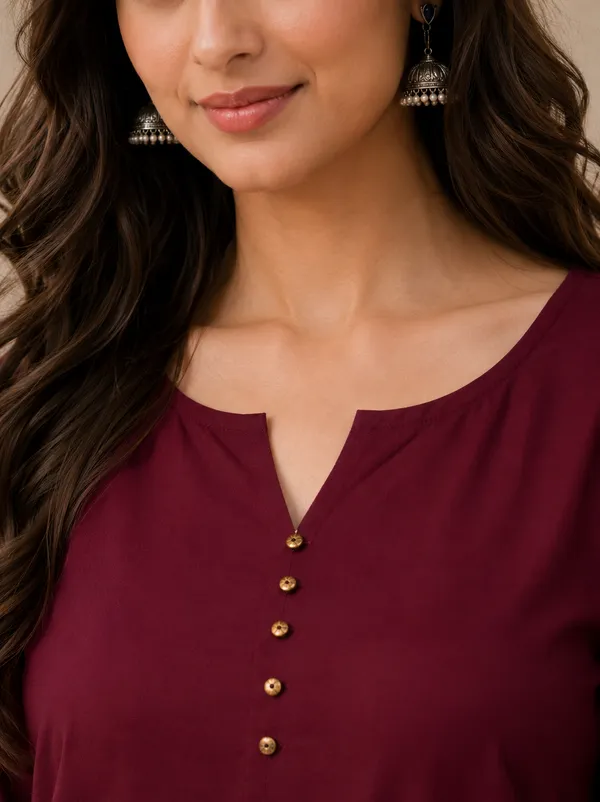 Maroon_Straight_Kurta_for_Women