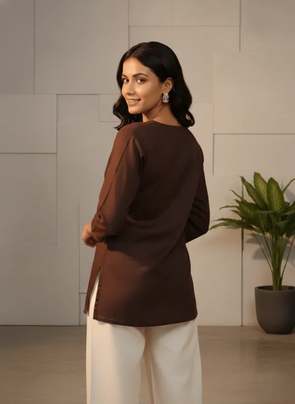 Brown_Embroidered_Straight_Kurta_for_Women