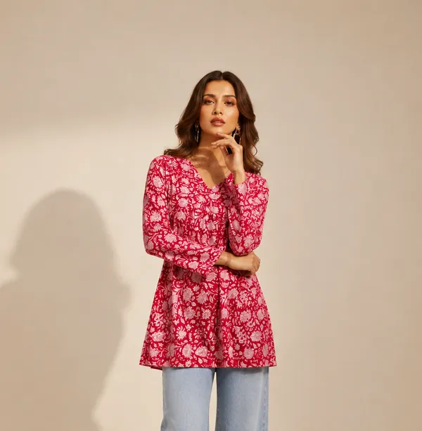 Red_Floral_Print_Peplum_Top_for_Women