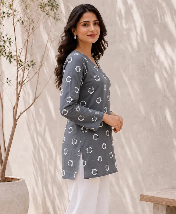 Grey_Printed_Straight_Kurti_for_Women