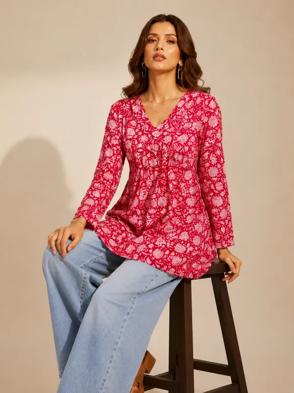 Red_Floral_Print_Peplum_Top_for_Women