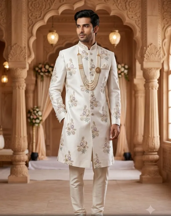 White_Embroidered_Sherwani_for_Men_With_Necklace