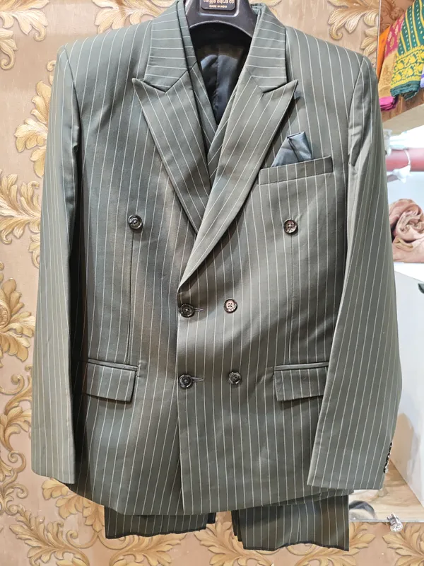 Olive_Pinstripe_Double_Breasted_Suit_Set_for_Men_-_2_piece