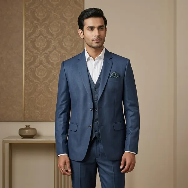 Blue_Polyester_Viscose_Tailored_Fit_Blazer_Suit_Set_For_Men