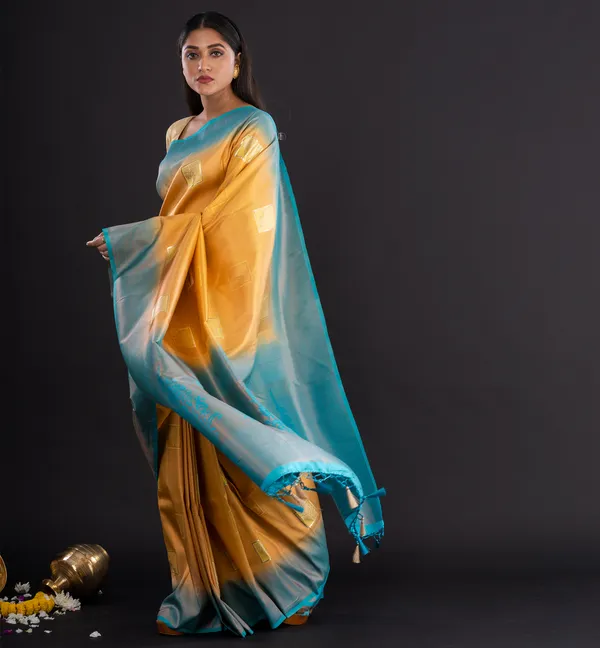 Golden_Teal_Traditional_Saree_for_Women