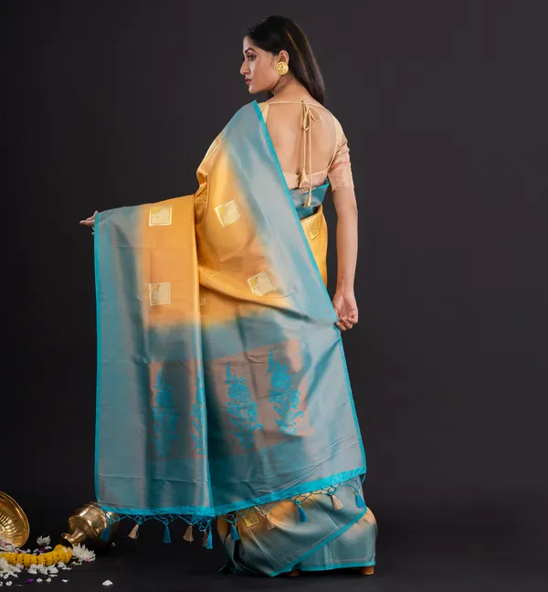 Golden_Teal_Traditional_Saree_for_Women