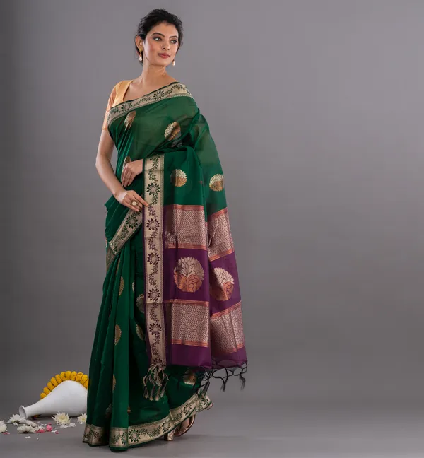 Green_Printed_Saree_for_Women