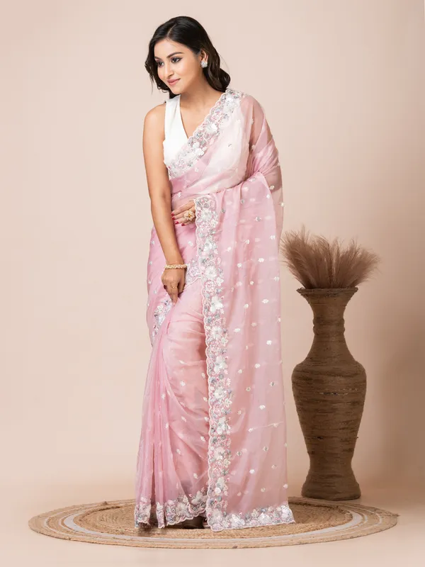 Charming_Pink_Organza_Tissue_Saree_with_Floral_Embroidery
