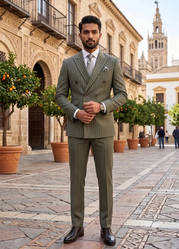 Olive_Pinstripe_Double_Breasted_Suit_Set_for_Men_-_2_piece