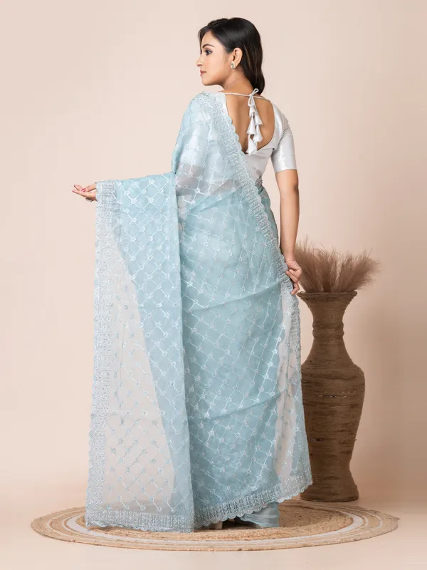 Elegant_Sky_Blue_Net_Saree_with_Embroidered_Border