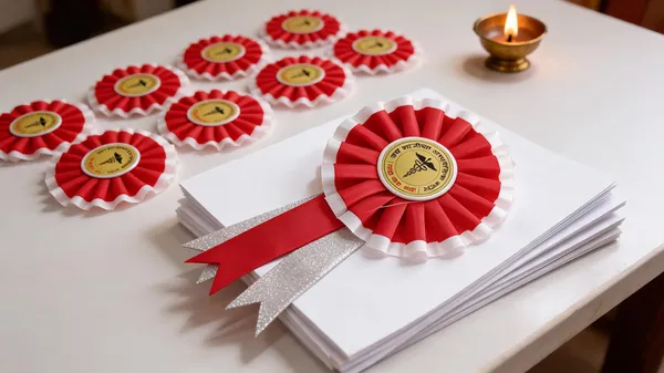 Red_Silver_Fabric_Plastic_Prize_Rosette_Ribbon_Pack_Of_10