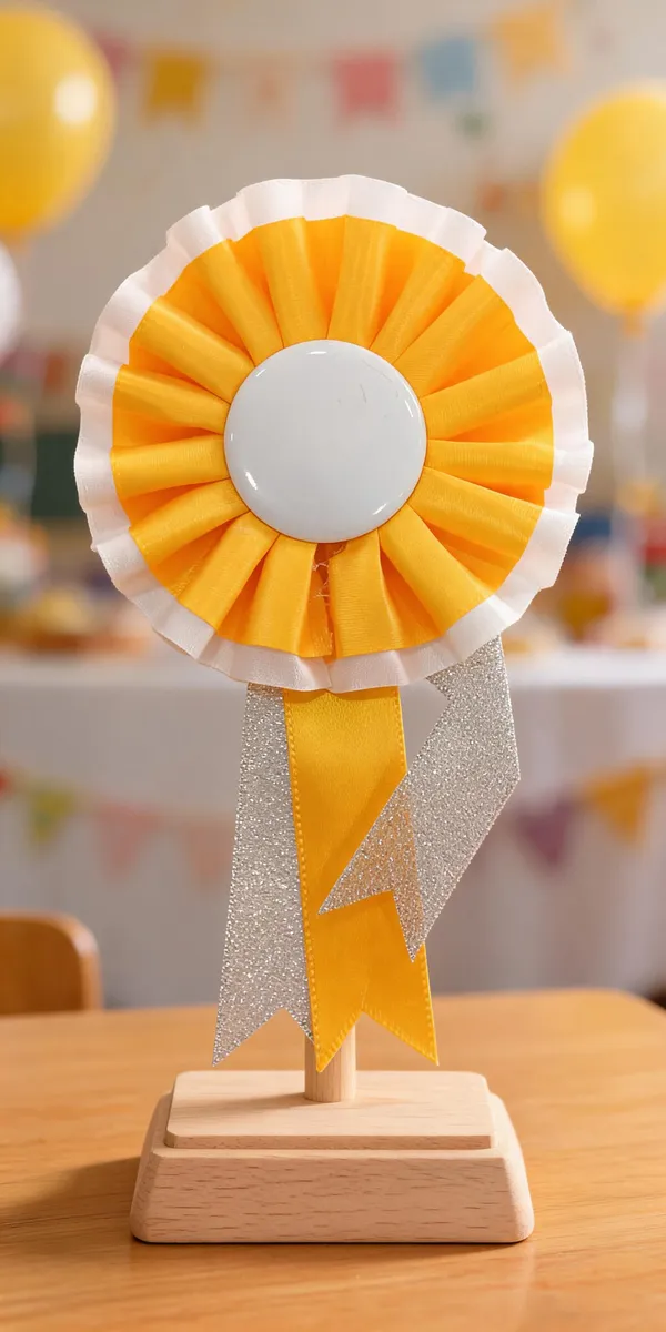 Yellow_Orange_Fabric_Award_Rosette_Ribbon_Pack_Of_10