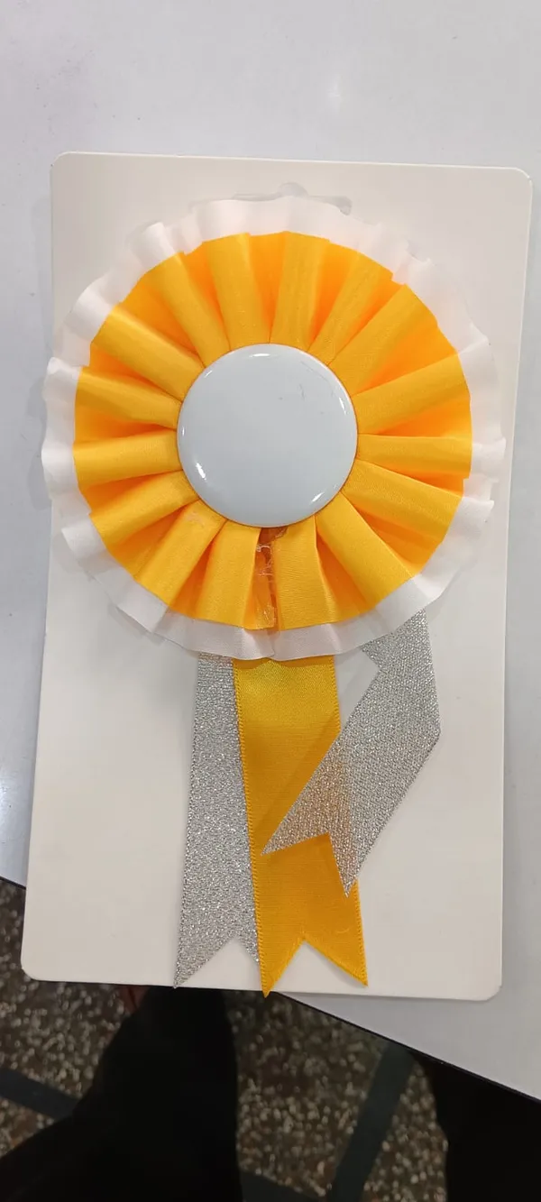 Yellow_Orange_Fabric_Award_Rosette_Ribbon_Pack_Of_10