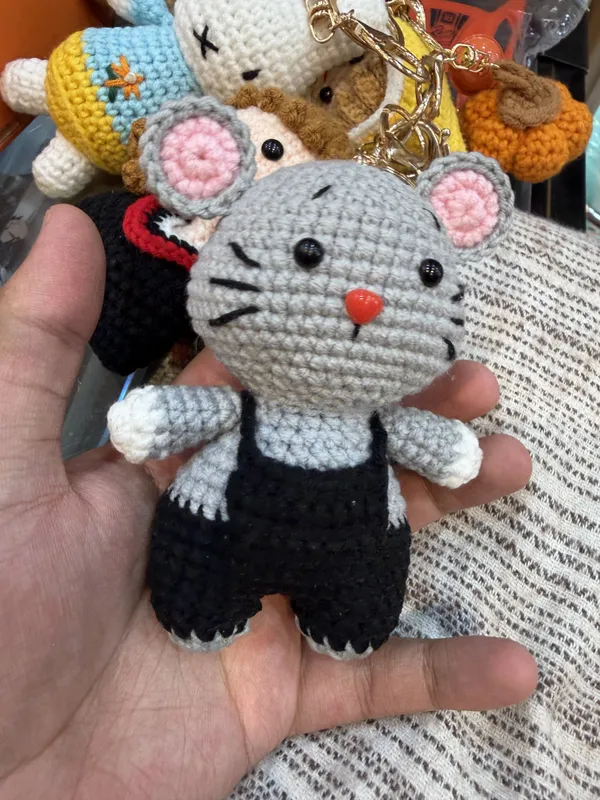 Crochet_Mouse_Plush_Keychain