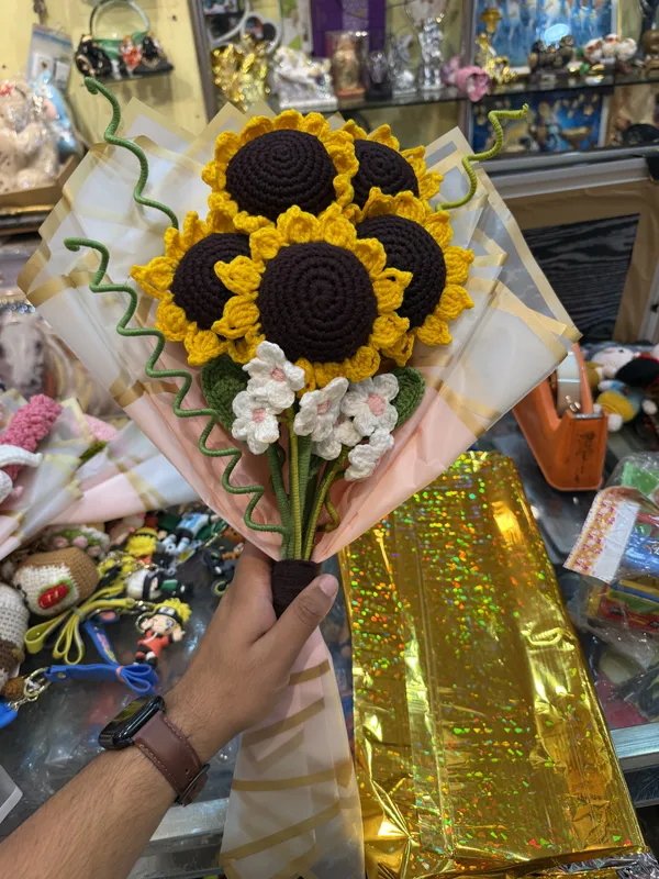 Crochet_Sunflower_Floral_Bouquet