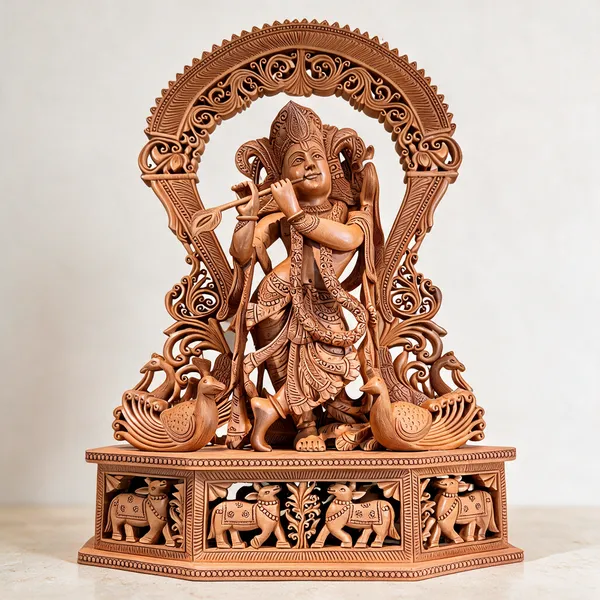 Brown_Wooden_Religious_Idol_Home_Decor