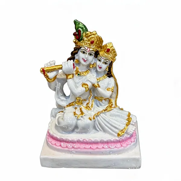 White__And_Gold_Acrylic_Religious_Idol_Home_Decor