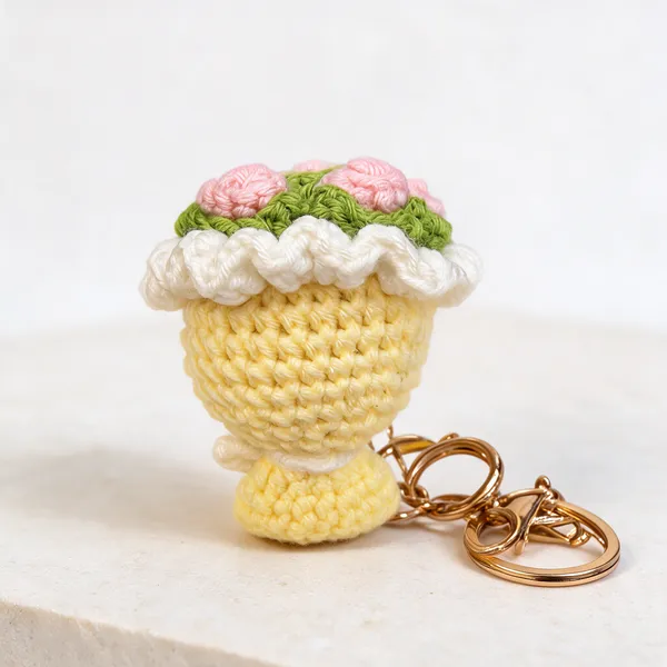 Yellow_Crochet_Crochet_Keychain_Kids