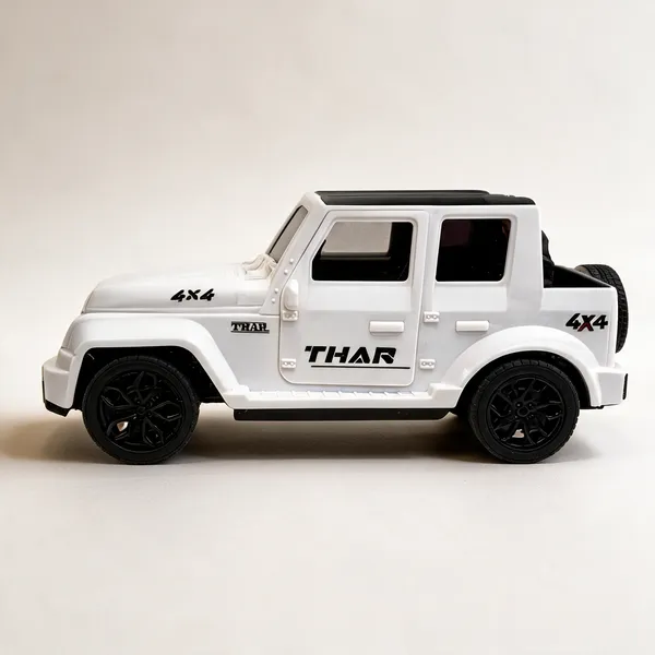 White_Plastic_Toy_Jeep_Kids