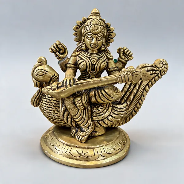 Gold_Brass_Religious_Idol_Set_Home_Decor