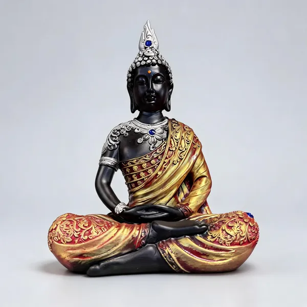 Black__And_Gold_Acrylic_Buddha_Statue_Home_Decor