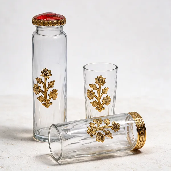 Gold_Glass_And_Brass_Drinkware_Set_Home